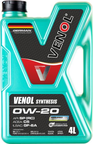 VENOL  SYNTHESIS  0W20    SP (RC) C5 GF 6A 4L