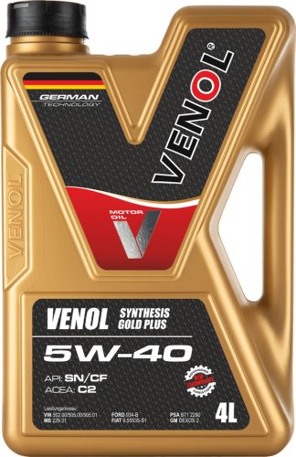 VENOL SYNT. GOLD PLUS 5W40 C2 4L