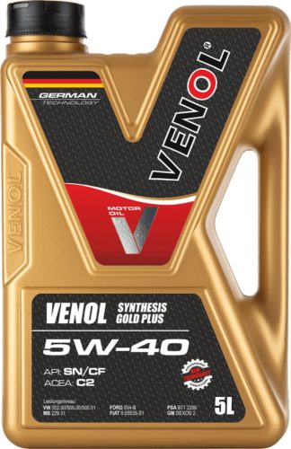 VENOL SYNT. GOLD PLUS 5W40 C2 5L